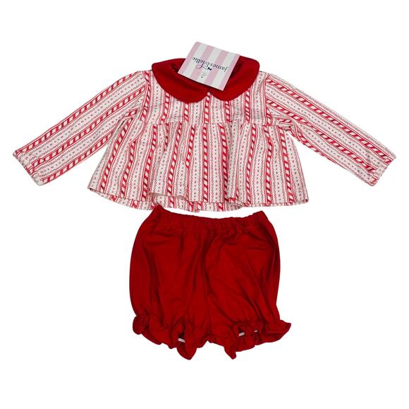 NWT James & Lottie 12M Peppermint Sally Bloomer Set - Picture 1 of 5